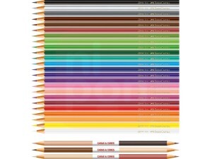 Lápis de Cor 24+3 Cores Caras e Cores - Faber-Castell