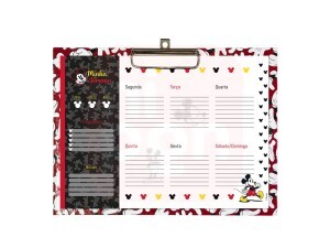 Prancheta com Planner Semanal Mickey - Dac