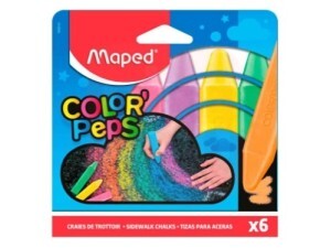 Giz De Chão Color'Peps Caixa com 6 Cores