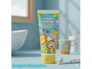 Creme Dental Sem Fluor Infantil